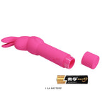 PRETTY LOVE - GERARDO FUCHSIA SILICONE RABBIT VIBRATOR
