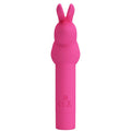 PRETTY LOVE - GERARDO FUCHSIA SILICONE RABBIT VIBRATOR