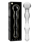 NEBULA SERIES BY IBIZA - MODEL 13 BOROSILICATE GLASS DILDO 18 CM -O- 3.5 CM