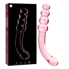 NEBULA SERIES BY IBIZA - MODELLO 14 DILDO IN VETRO BOROSILICATO ROSA 18,5 CM -O- 3 CM