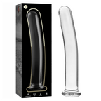 NEBULA SERIES BY IBIZA - MODELO 17 DILDO DE CRISTAL DE BOROSILICATO TRANSPARENTE 18.5 CM -O- 3 CM