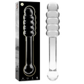 NEBULA SERIES BY IBIZA - MODELO 20 DILDO DE CRISTAL DE BOROSILICATO TRANSPARENTE 20.5 CM -O- 3 CM