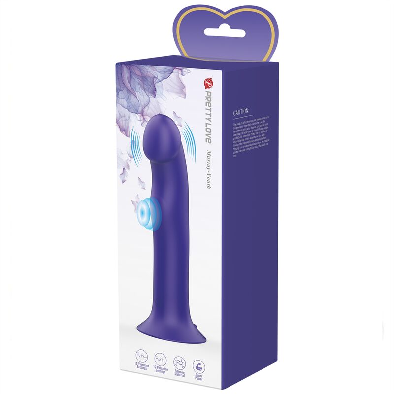 PRETTY LOVE - VIBRATORE DILDO MURRAY YOUTH E VIOLET RICARICABILE
