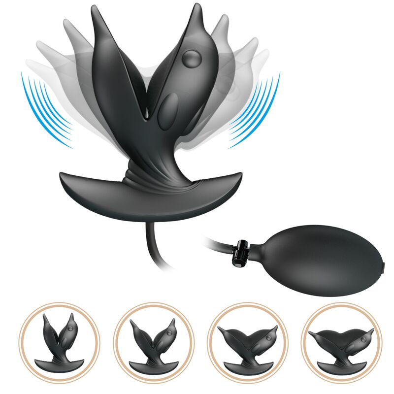 PRETTY LOVE - INFLATABLE & RECHARGEABLE ANAL PLUG - DOLPHIN