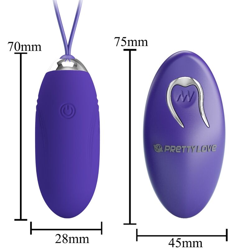 PRETTY LOVE - HUEVO VIBRADOR JENNY YOUTH CON MANDO A DISTANCIA VIOLETA