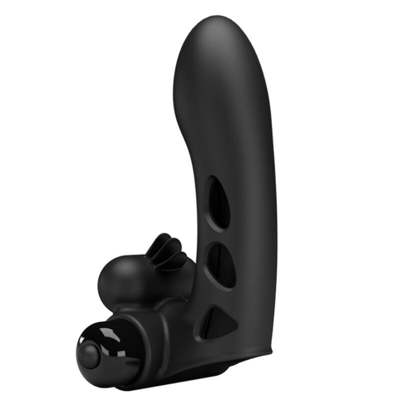 PRETTY LOVE - ORLANDO BLACK VIBRATING FINGER SLEEVE