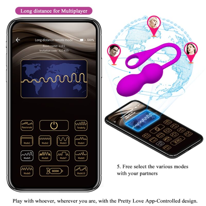 PRETTY LOVE - ELVIRA RECHARGEABLE VIBRATING BULLETS PURPLE