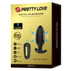 PRETTY LOVE - VIBRADOR ANAL RECARGABLE KELLY PLUG NEGRO