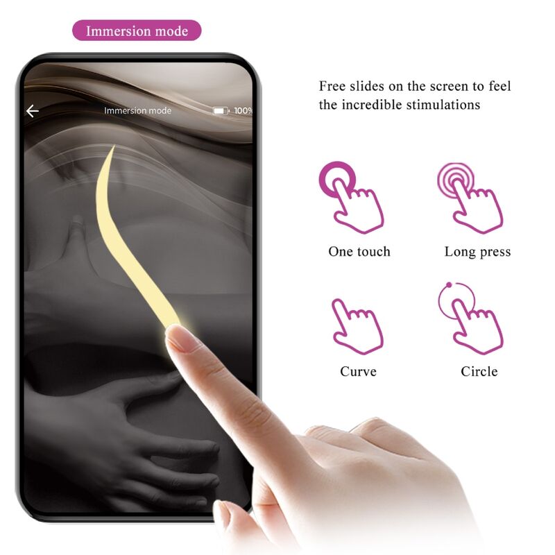 PRETTY LOVE - HUEVO VIBRADOR NYMPH CONTROLADO POR APP VIOLETA