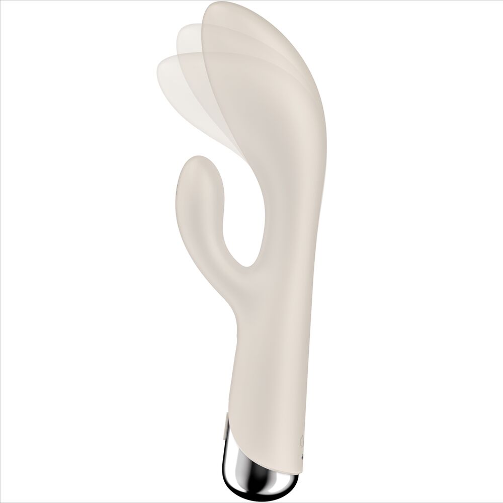 SATISFYER - SPINNING RABBIT 1 ESTIMULACIÓN DE CLÍTORIS Y PUNTO G BEIGE