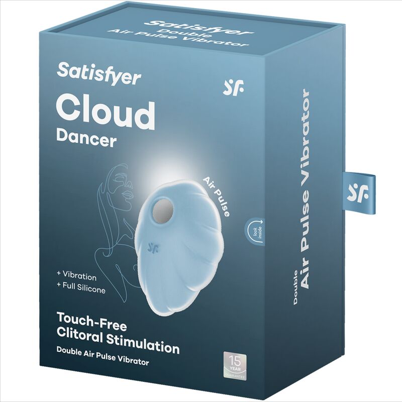 SATISFYER - VIBRATORE CLOUD DANCER BLU A IMPULSI D'ARIA