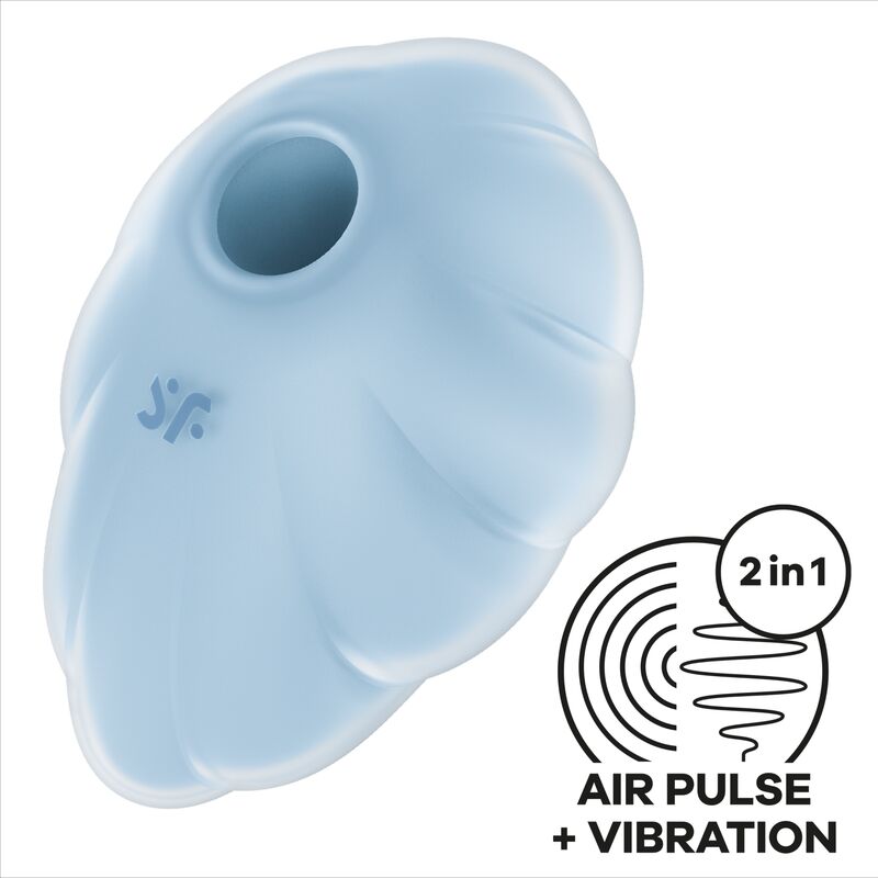 SATISFYER - VIBRATORE CLOUD DANCER BLU A IMPULSI D'ARIA