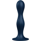 SATISFYER - DILDO IN SILICONE DOUBLE BALL-R BLU