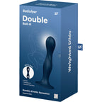 SATISFYER - DILDO IN SILICONE DOUBLE BALL-R BLU