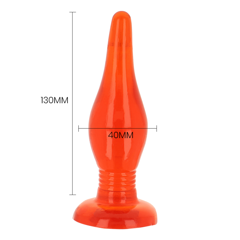 BAILE - PLUG ANAL ROJO SOFT TOUCH 14.2 CM