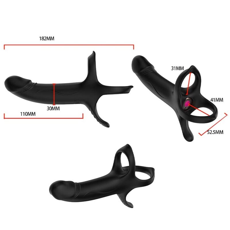 ARMONY - ANELLO VIBRANTE CON TELECOMANDO NERO