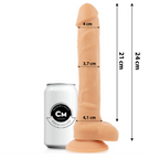COCK MILLER - PENE ARTICULADO DE SILICONA DE 24 CM DE DENSIDAD