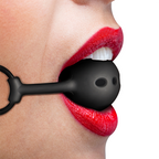 FETISH SUBMISSIVE BONDAGE - GAG A SFERA IN SILICONE TRASPIRANTE