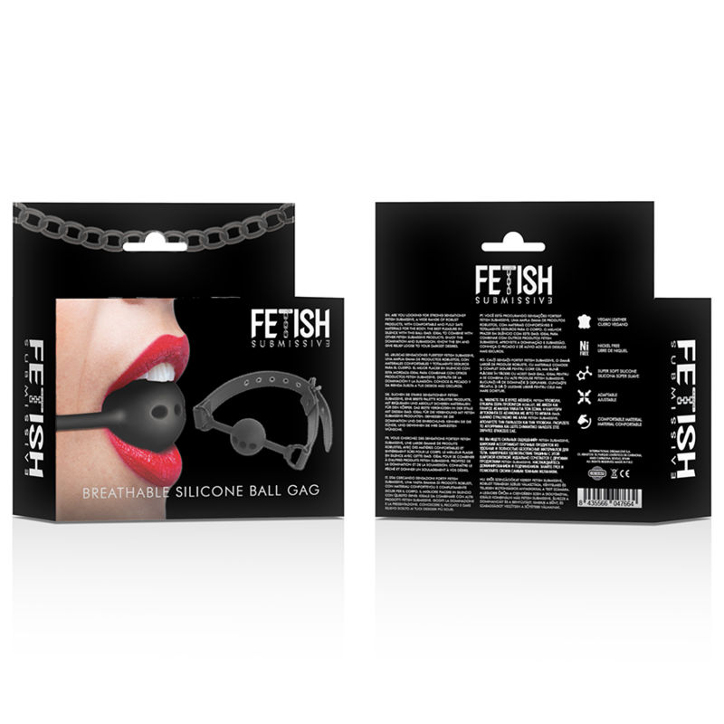 FETISH SUBMISSIVE BONDAGE - GAG A SFERA IN SILICONE TRASPIRANTE