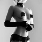 BIJOUX - CUBREPEZONES BURLESQUE BRILLANTE CON LAZO