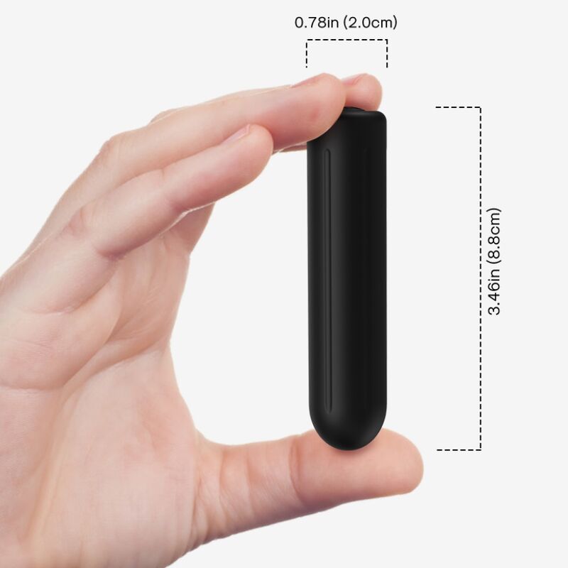 ARMONY - VIBRATORE A PROIETTILE WARHEAD CON TELECOMANDO NERO 2 CM X 8,8 CM