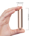 ARMONY - PROIETTILE VIBRANTE WARHEAD CON TELECOMANDO DORATO 2 CM X 8,8 CM