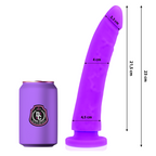 DELTA CLUB - JUGUETE MÉDICO LILÁS SILICONA 23 CM -Ø- 4.5 CM