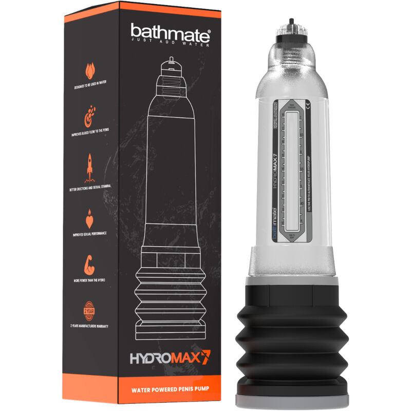 BATHMATE - HYDROMAX 7 POMPE D'AUGMENTATION DE PÉNIS TRANSPARENTE