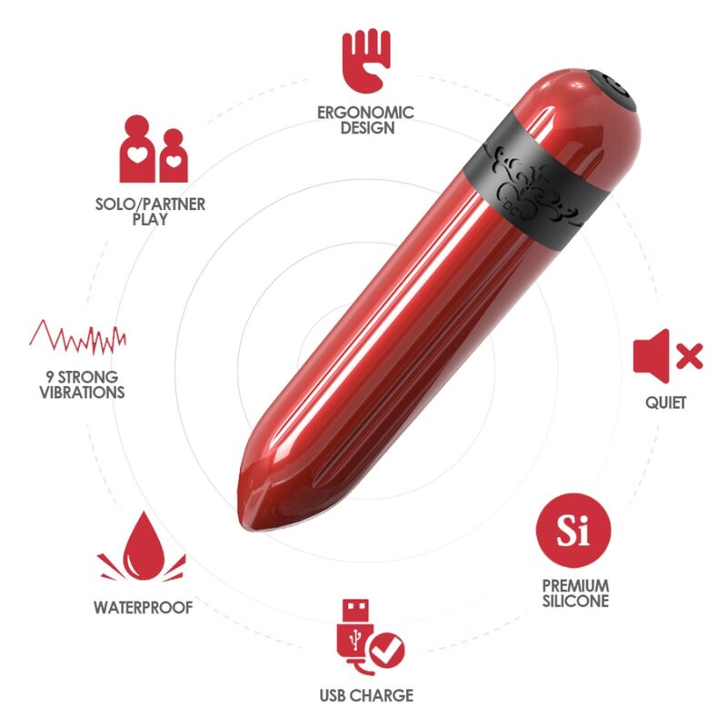 ARMONY - VIBRATORE A PROIETTILE ROCKET CON TELECOMANDO FUCSIA
