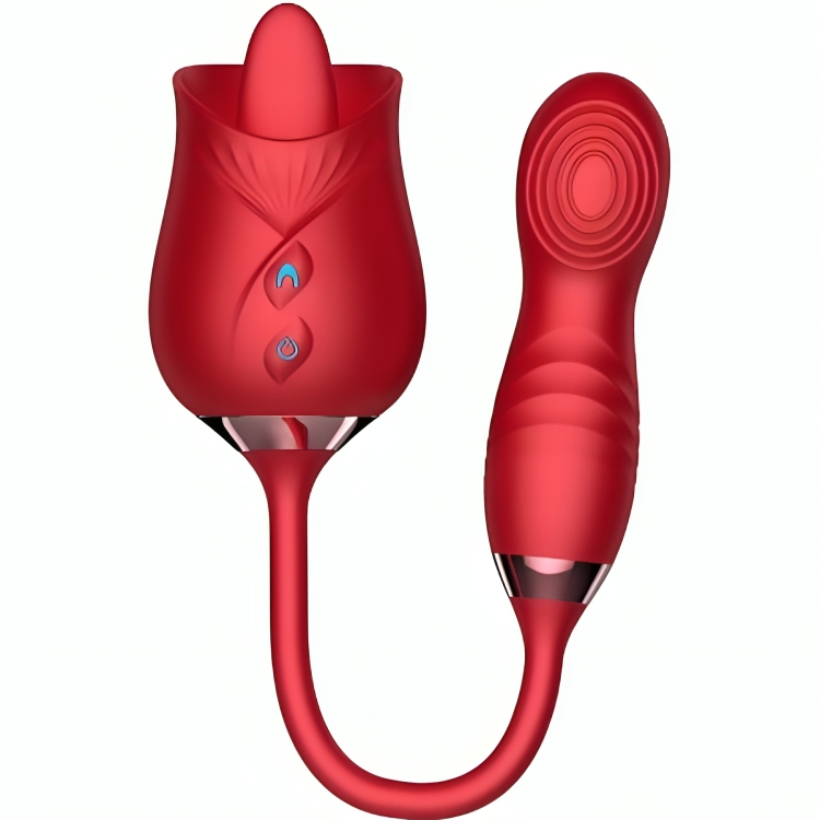 ARMONY - DELIGHT FLOWER & BUMPING VIBRATOR WITH RED TONGUE