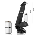 BASECOCK - VIBRATORE ARTICOLATO TELECOMANDATO NERO 20 CM -O- 4,5 CM