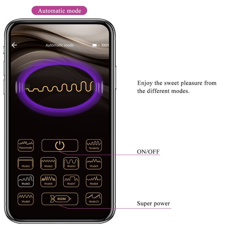 PRETTY LOVE - VIBRADOR CON CONTROL REMOTO POR APLICACIÓN JAYLEEN VIOLETA