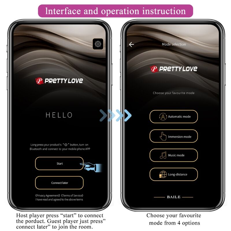 PRETTY LOVE - TELECOMANDO VIBRATORE CATALINA APP VIOLA
