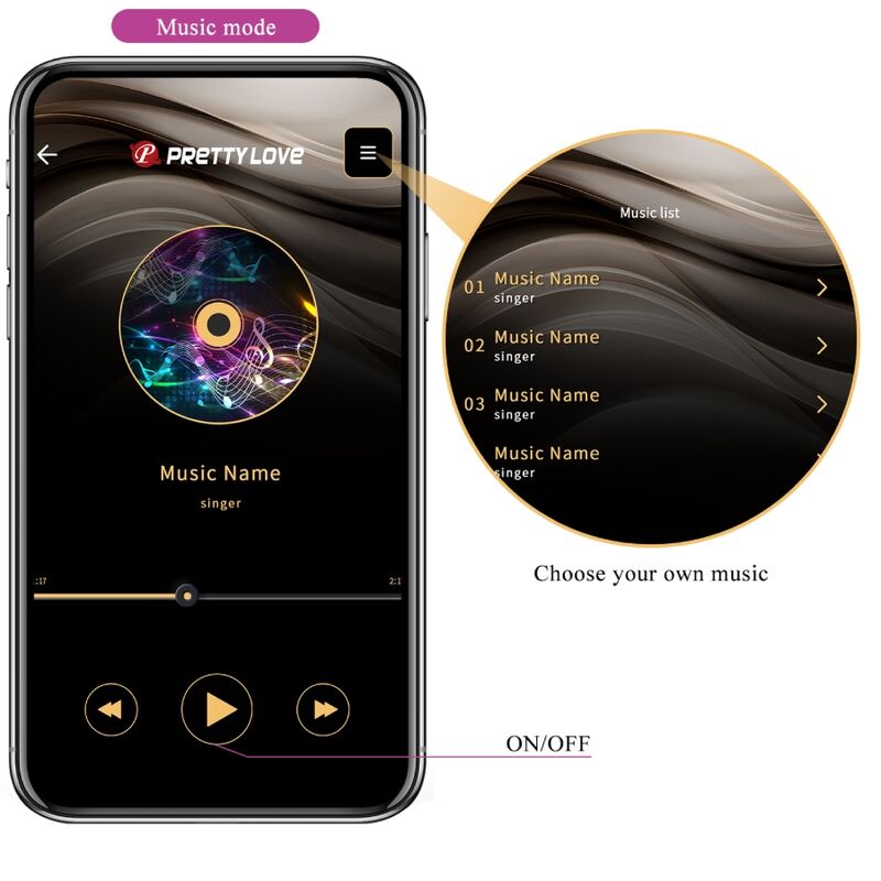 PRETTY LOVE - TELECOMANDO VIBRATORE CATALINA APP VIOLA