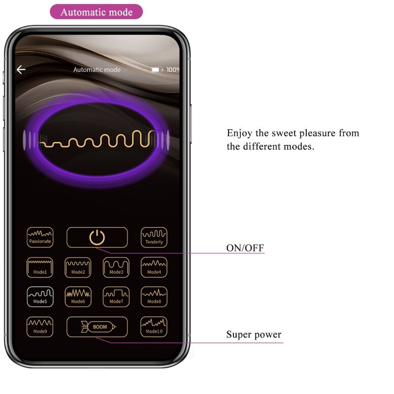 PRETTY LOVE - TELECOMANDO VIBRATORE CATALINA APP VIOLA