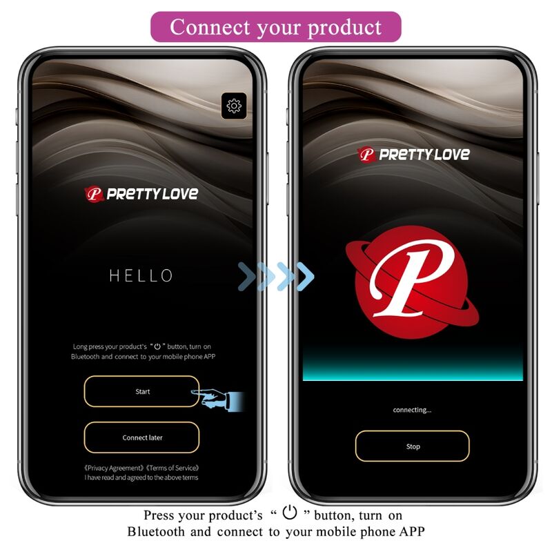 PRETTY LOVE - TELECOMANDO VIBRATORE CATALINA APP VIOLA