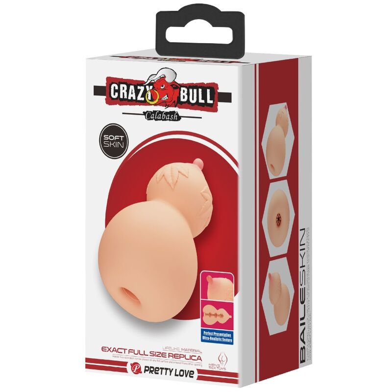 CRAZY BULL - MASTURBADOR EN FORMA DE PECHO DE CALABAZA