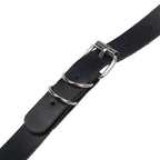 SUBBLIME - PETTORALE COMPLETO CON FIBBIE IN PELLE NERA TAGLIA UNICA