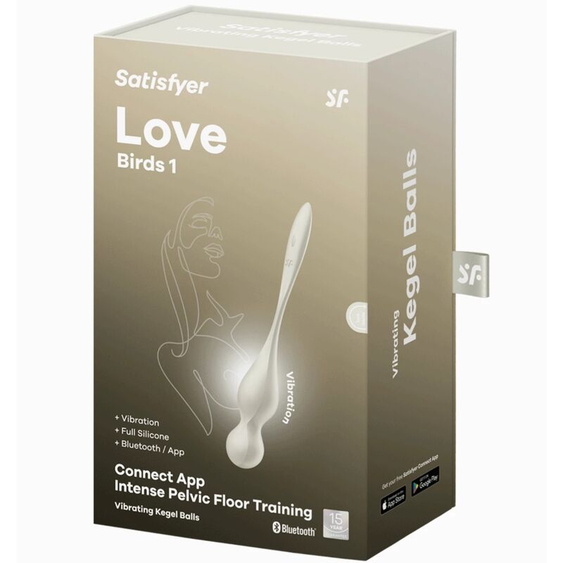 SATISFYER - SFERE VAGINALI VIBRANTI KEGEL LOVE BIRDS BIANCHE