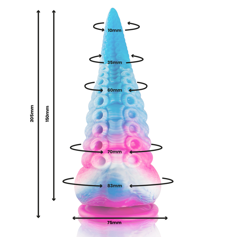 EPIC - DILDO TENTACOLO BLU PHORCYS GRANDE DIMENSIONE