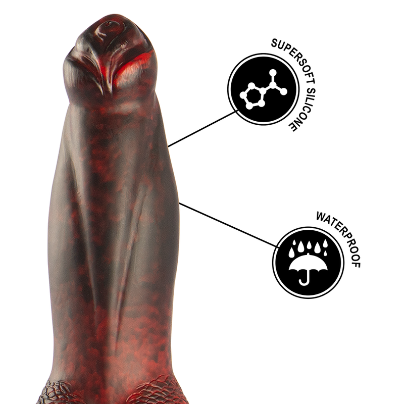 EPIC - DILDO PROMETHEUS, TITÁN EN LLAMAS, CON MANDO A DISTANCIA, RECARGABLE