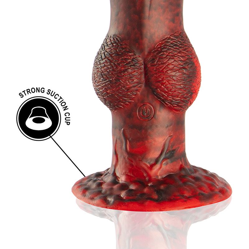 EPIC - DILDO PROMETHEUS, TITÁN EN LLAMAS, CON MANDO A DISTANCIA, RECARGABLE