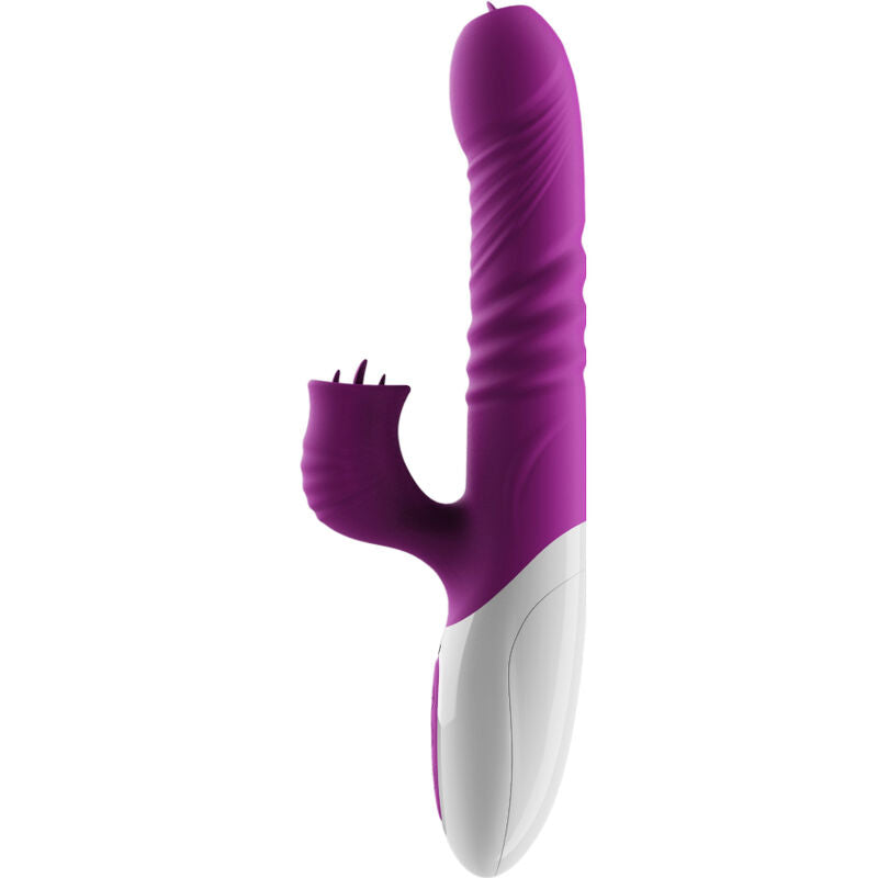 ARMONY - VIBRADOR DE DOBLE LENGUA Y EFECTO CALOR VIOLETA