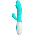 PRETTY LOVE - VIBRADOR SNAPPY PUNTO G VERDE AQUA
