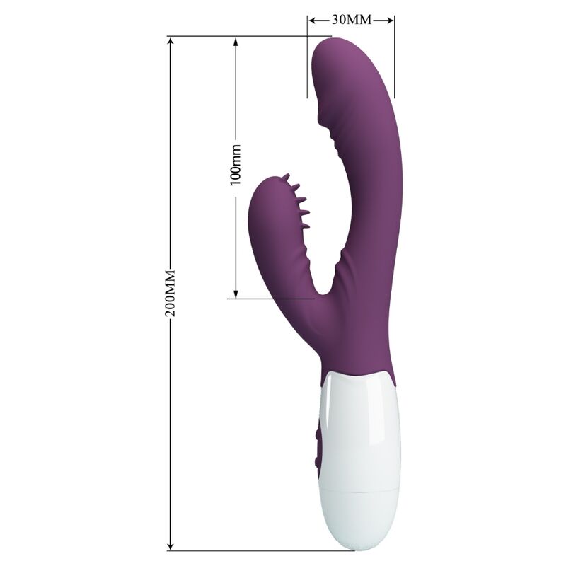 PRETTY LOVE - ANDRE VIBRADOR CONEJO Y ESTIMULADOR DE PUNTO G VIOLETA