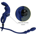PRETTY LOVE - AYAD ANILLO VIBRADOR DE CONEJO CON PLUG AZUL