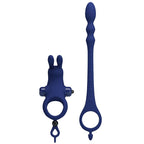PRETTY LOVE - AYAD ANILLO VIBRADOR DE CONEJO CON PLUG AZUL