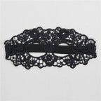 QUEEN LINGERIE - MASCARILLA DE ENCAJE NEGRO