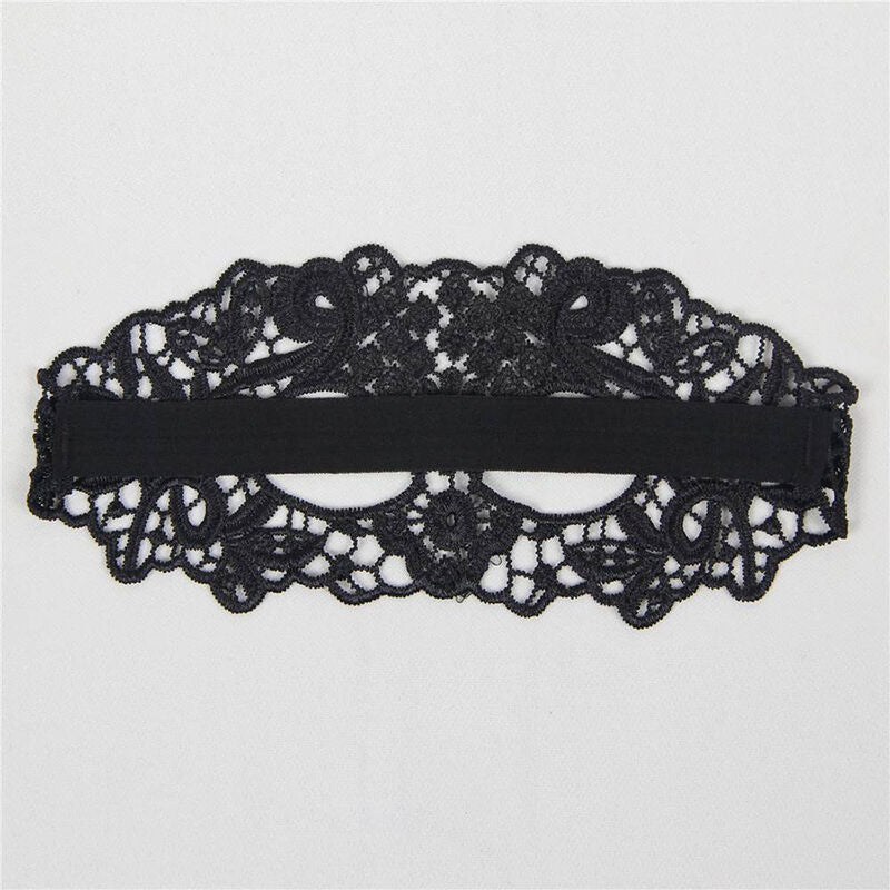 QUEEN LINGERIE - MASCARILLA DE ENCAJE NEGRO