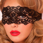 QUEEN LINGERIE - MASCARILLA DE ENCAJE NEGRO